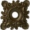 Ekena Millwork Crawley Ceiling Medallion (Fits Canopies up to 6 3/4"), 18"W x 18"H x 3 1/4"ID x 1 1/2"P, Brass CM18CRBRS - alternate 1
